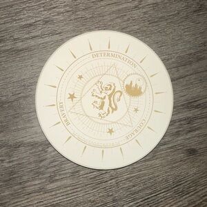 NWT Harry Potter Gryffindor White & Gold Ceramic Stone Coaster